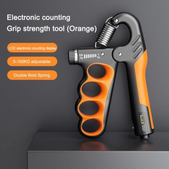 Hand Gripper Adjustable Resistance – 5 to 100 KG with Counter - Image 2