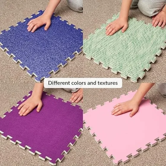 Sensory Tiles – Textured Floor Mats | Sensory Toys for Tactile Play (Pack of 6 Tiles) - Image 3